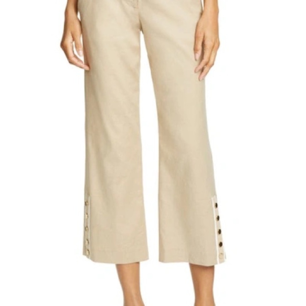 Veronica Beard Tan Cropped Pants
